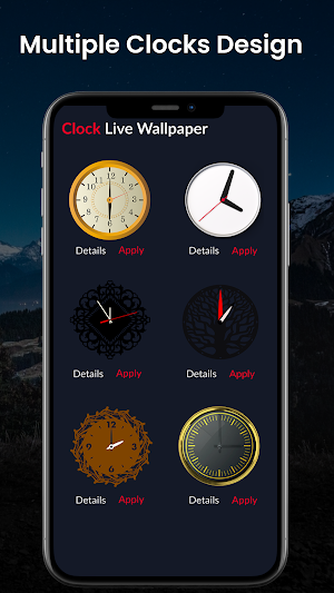 Clock Live Wallpaper 3D Analog Screenshot 2