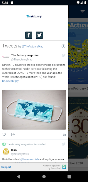 The Actuary magazine Screenshot 2