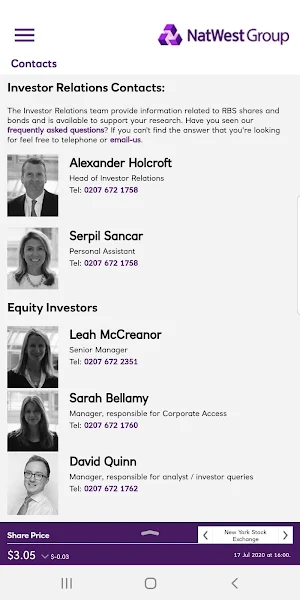 NatWest Investor Relations App Screenshot 2
