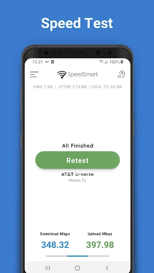 SpeedSmart Speed Test - Internet SpeedTest Screenshot 0