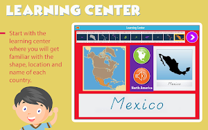 North America - Montessori Geography Screenshot 1