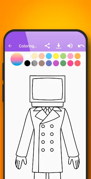 Titan tv man Coloring Book Screenshot 3