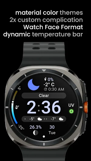 Just Weather: Watch Face Screenshot 1