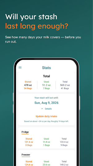 MilkBar: Breast Milk Tracker Screenshot 3