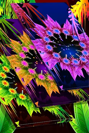 Live Wallpaper Colourful Clock screenshot 1
