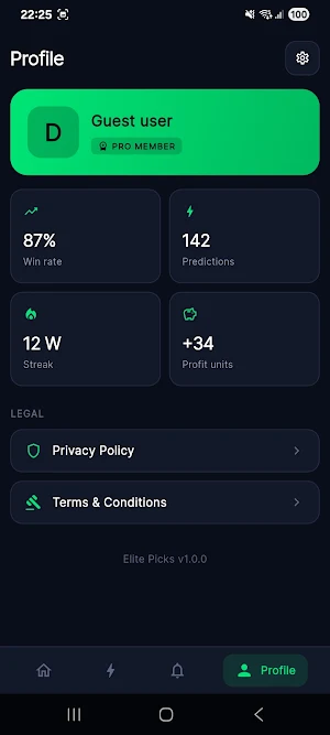 Elite Picks Screenshot 3
