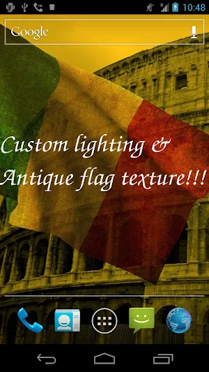 Italy Flag Live Wallpaper Screenshot 3