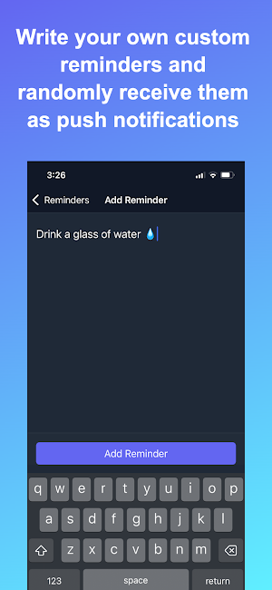 Random Reminder App Screenshot 0