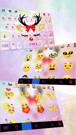 Christmas Reindeer Keyboard Theme Screenshot 3