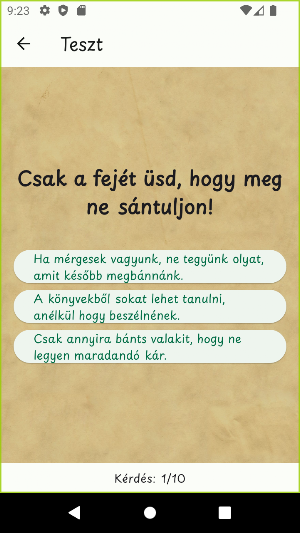 Szólások és közmondások Screenshot 2