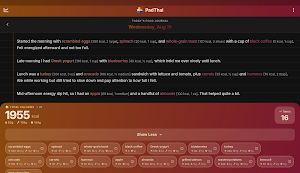 PadThai: Easy Calorie Tracker Screenshot 1
