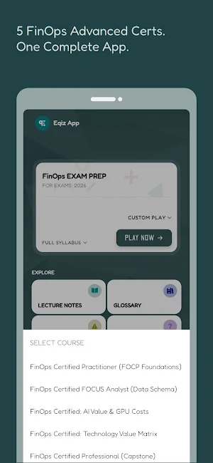 FinOps Cloud Exam Prep (+AI) Screenshot 1