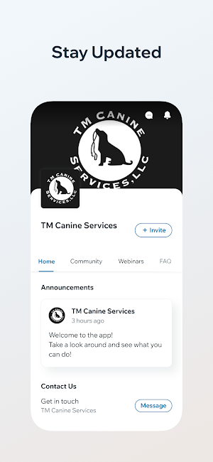TM Canine Community Screenshot 1