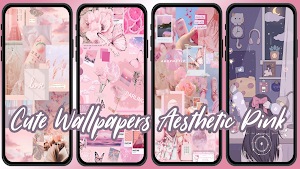 Cute Wallpapers Aesthetic Pink Screenshot 2