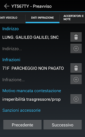 Sanzioni Smart Screenshot 1