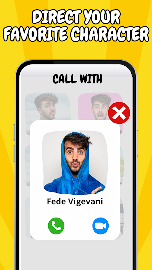 Fede Vigevani Fake video Call Screenshot 1