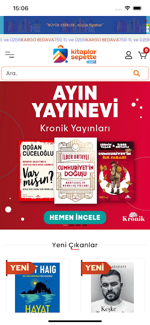 Kitaplar Sepette Screenshot 0