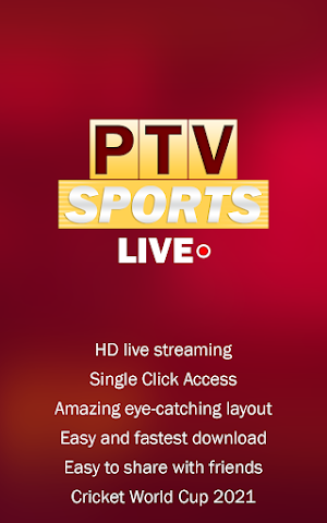 Watch PTV Sports Live Streaming HD Screenshot 1
