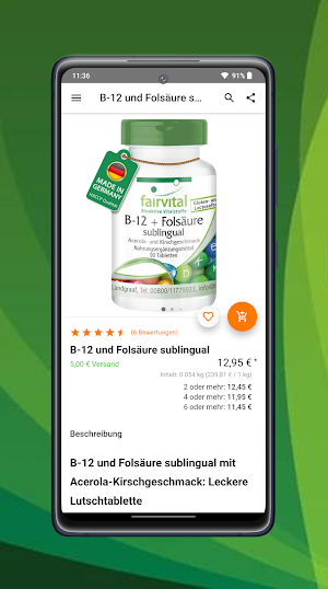 Fairvital - Vitalstoffe Screenshot 2