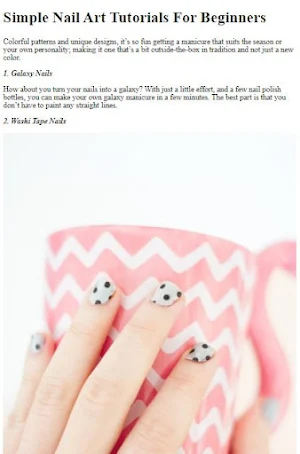 Nail Art Designs For Beginners Screenshot 1
