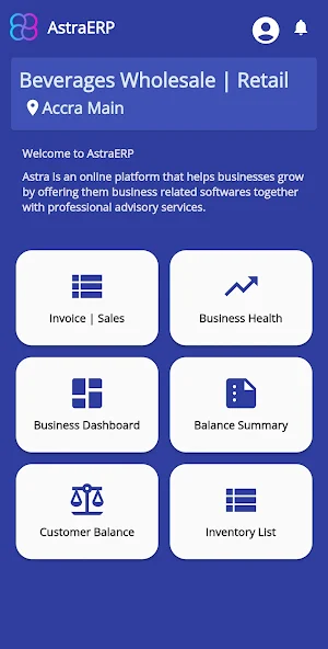 AstraERP Mobile Screenshot 0