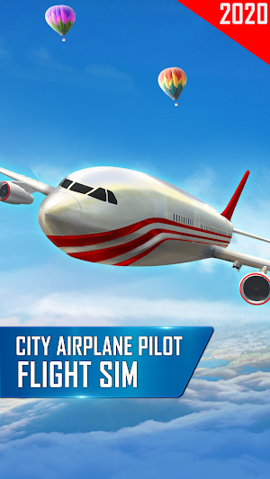 City Airplane Pilot Flight Sim - New Plane Games Screenshot 2