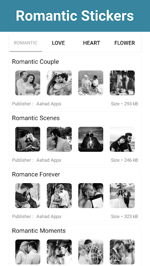Romantic Sticker: Love Sticker Screenshot 1