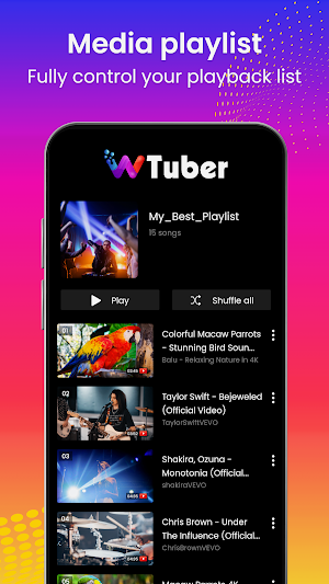 wTuber-Video Player all format Screenshot 3