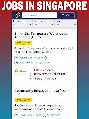 Jobs In SINGAPORE-Pekerjaan di Singapura Screenshot 2