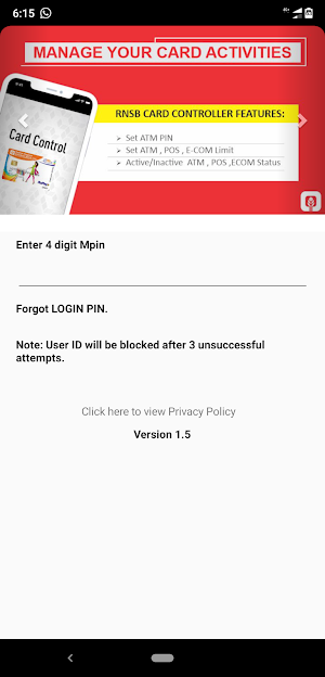 RNSB Card Control Screenshot 0