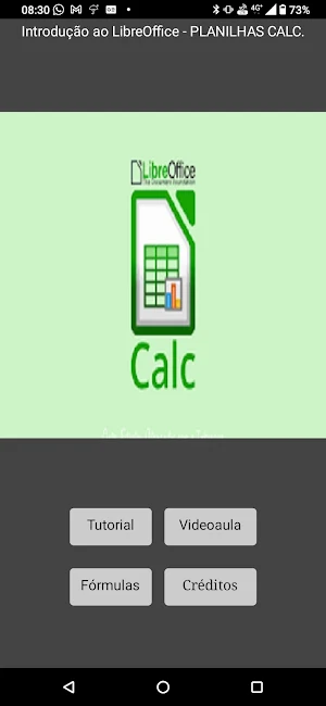 Planilhas eletrônicas Calc Screenshot 0