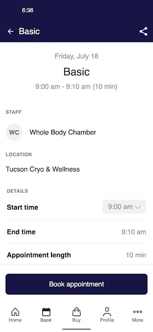Tucson Cryo & Wellness Screenshot 2