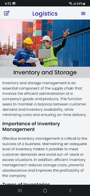 Logistics Course Screenshot 2