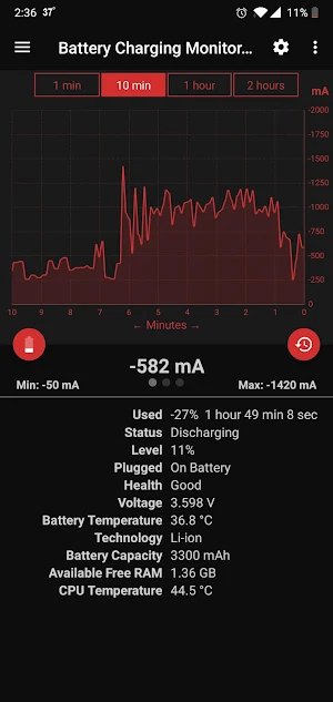 Battery Charging Monitor Pro - No Ads Screenshot 1