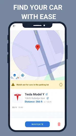 ParkingLight: Smart Car Finder Screenshot 1