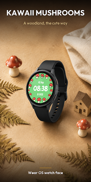 Kawaii Mushrooms – Watch Face Screenshot 0