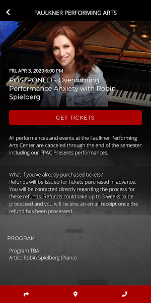 Faulkner Performing Arts Screenshot 2