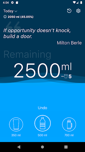 Motiwater -Water Reminder with Motivational Quotes Screenshot 0