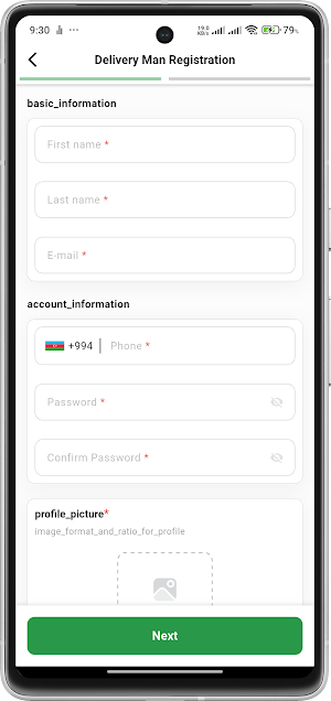 raqidelivery Screenshot 1