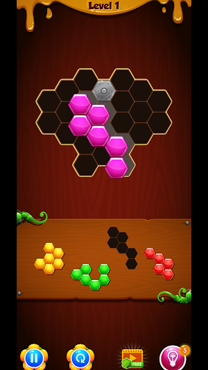 honeycomb puzzle Screenshot 0