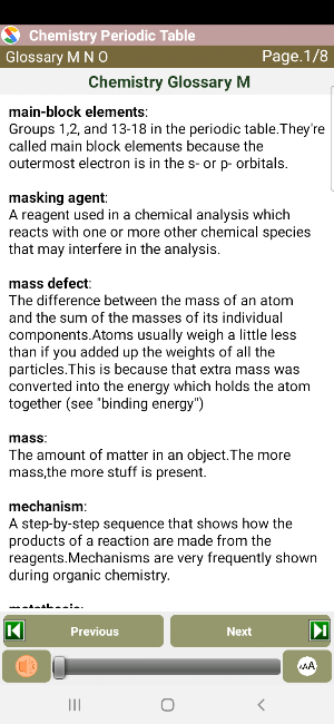 Chemistry Periodic Table Screenshot 3