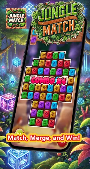Safari Sparkle: Jungle Match Screenshot 3