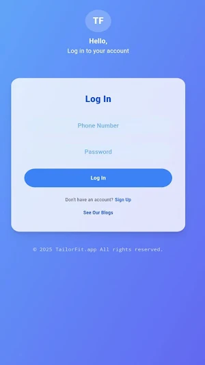 TailorFit-Digital Measurement Screenshot 0