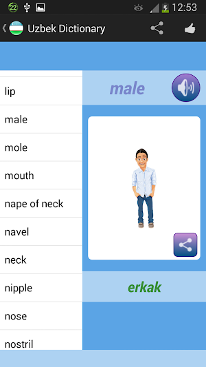 Uzbek Dictionary Screenshot 3