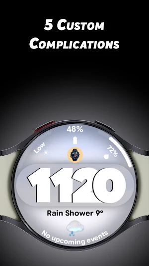 Bold Weather 2 - Watch face Screenshot 3
