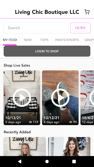 Living Chic Boutique LLC Screenshot 1