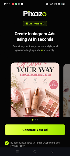 AI Instagram Ad Maker - Pixazo Screenshot 0