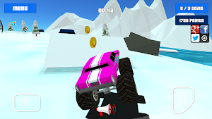 Baby Monster Truck Ice Racing Screenshot 3