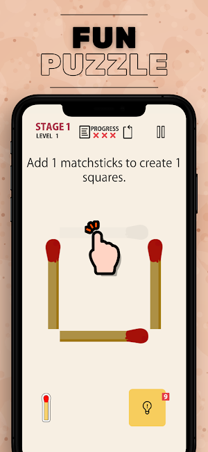 Matchstick Mobile Puzzle Screenshot 2