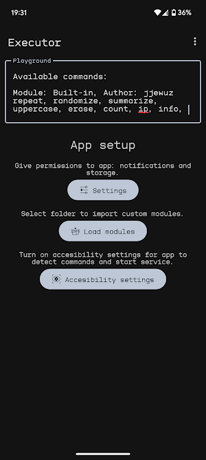 Executor Screenshot 2
